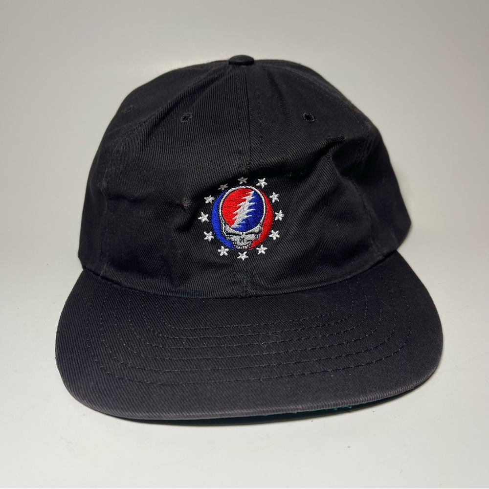 Vintage 1990s Grateful Dead Snapback Hat Steal Your Face Embroidered Made In USA